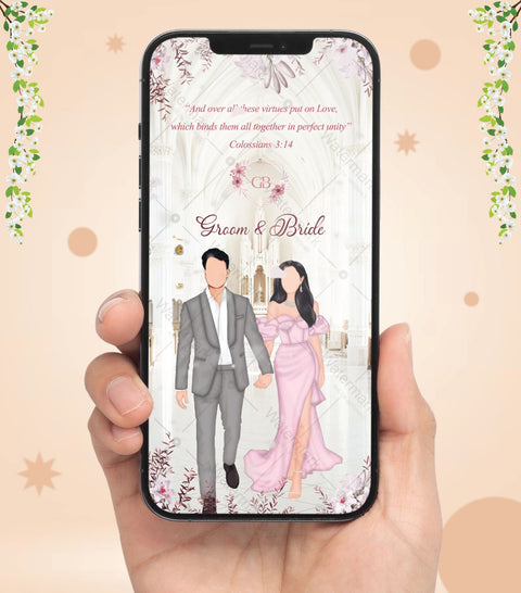 Christian Church Wedding Invitation Video 