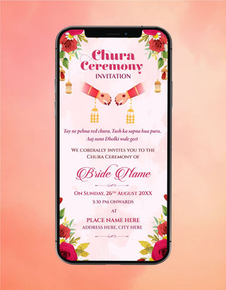 Chura Ceremony Invitation 