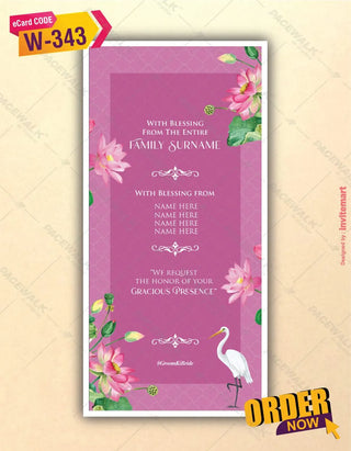 Colorful Wedding Invitation