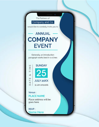 Company Event Invitation Card 