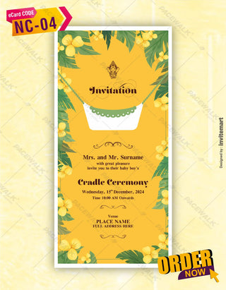 Cradle Ceremony Invitation