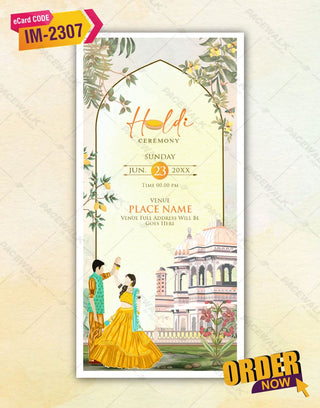 Creative Indian Wedding Invitation | IM-2307 - InviteMart