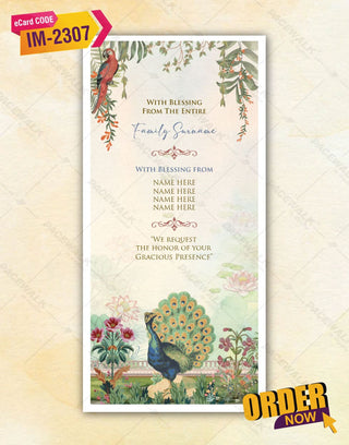 Creative Indian Wedding Invitation | IM-2307 - InviteMart