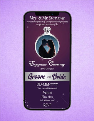 Custom Indian Engagement Invitation eCards