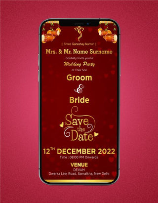 Custom Punjabi Sikh Wedding Invitation eCards 