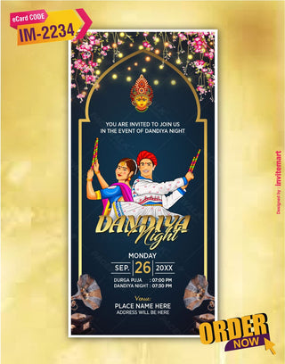 Dandiya Night Invitation 