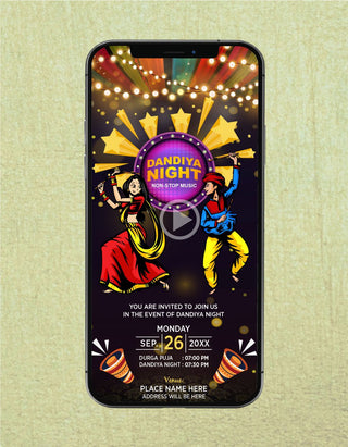 Dandiya Party Invitation Video 