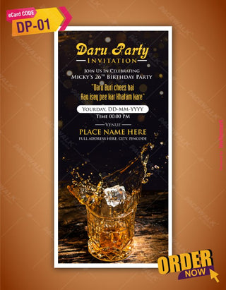 Daru Party Invitation