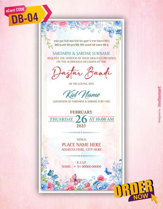 Dastar Bandi Invitation PDF