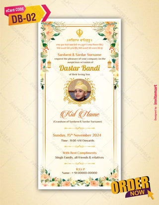 Dastar Bandi Invitation