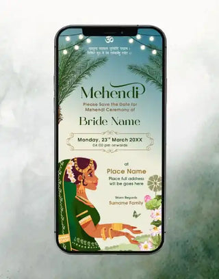 Digital Mehendi Invitations