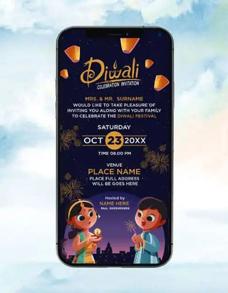 Diwali Invitation Card 