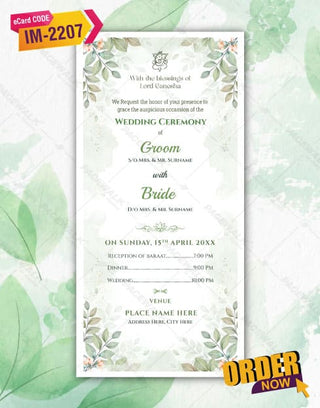 Doctor Wedding Invitation Card | IM-2207 - InviteMart