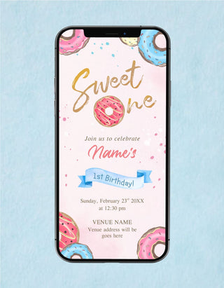 Donut Birthday&nbsp; Invitation