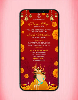 Durga Puja Invitation