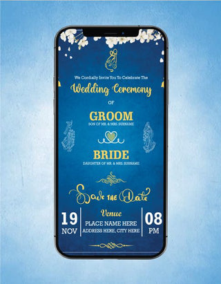 Elegant Hindu Wedding Invite