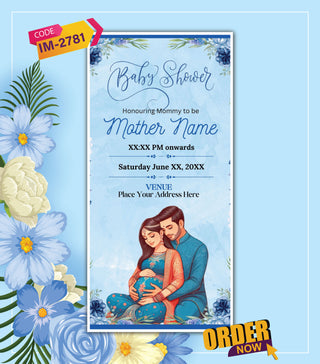 Elegant Baby Shower Invitation Card