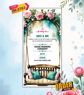 Elegant Housewarming Ceremony Invitation Card