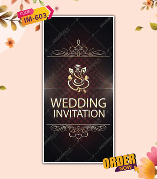 Elegant Golden Wedding Invitation Video