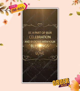 Elegant Golden Wedding Invitation Video