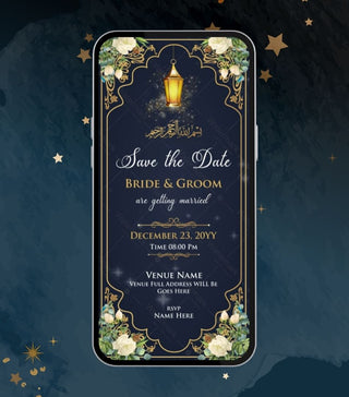 Elegant Muslim Wedding Invitation Video