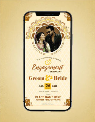 Engagement Ceremony Invitation Card |