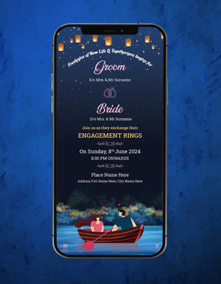 Engagement Ceremony Whatsapp Invitation 