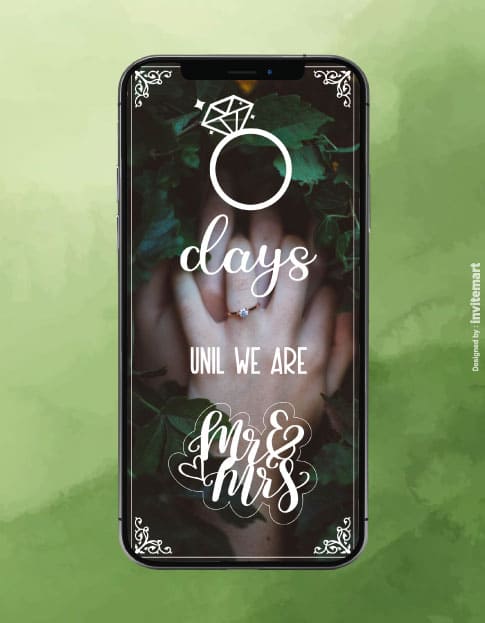 Engagement Countdown | Romantic Ring Theme “0 Days Until We Are Mr & M ...
