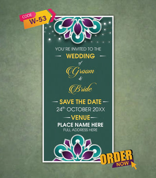 Finger Couple Wedding Invitation Card