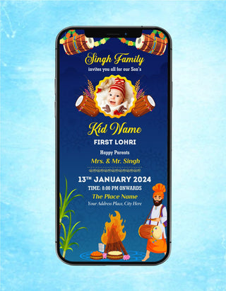 First Lohri Invitation