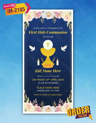 First Holy Communion Card 