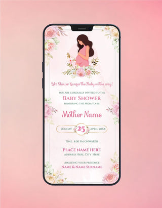 Floral Baby Shower Invitation Templates