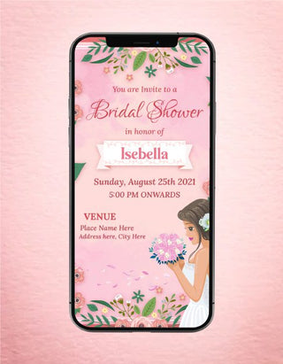 Floral Bridal Shower Invitation 