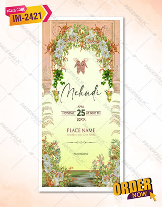 Floral Multiple Function Wedding Invitation PDF 