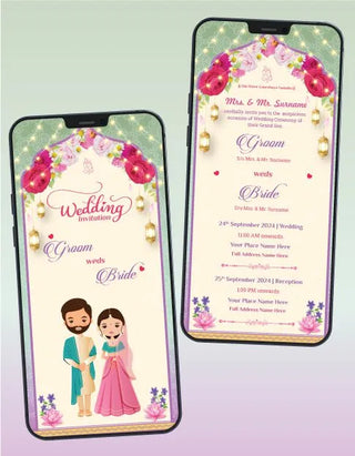 Floral Wedding Invitation Templates |