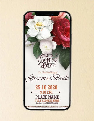 Floral Wedding Invitation eCard 