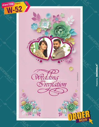 Floral Wedding Invitation eCards 