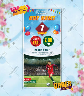 Football Birthday Invitation