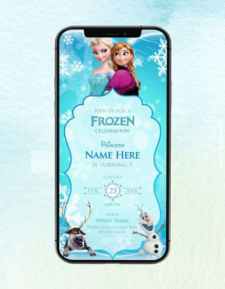 Frozen Birthday Invitations 