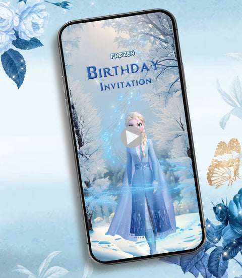 Frozen Birthday Party Invitation Video 