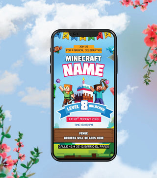 Gaming Birthday Invitation Card