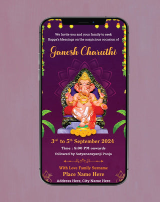 Ganesh Chaturthi Invites