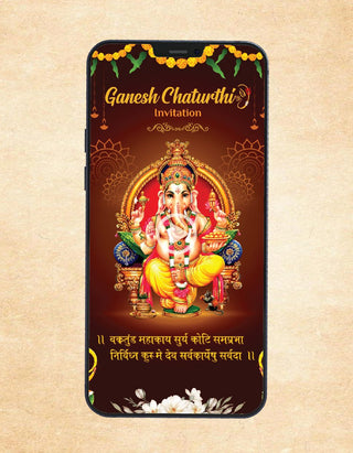 Ganesh Chaturthi and Visarjan Invitation Video