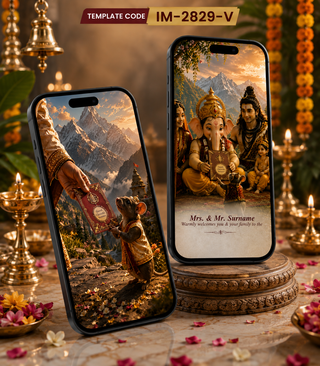 Ganesh Chaturthi Invitation Video  AI Ganpati Festival eInvite  IM-2829-V