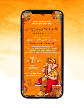 Ganpati Invitation Template |