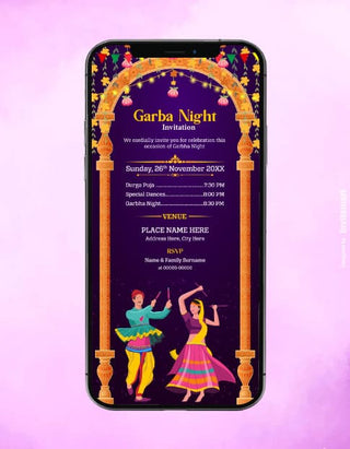 Garba Night Invitation 