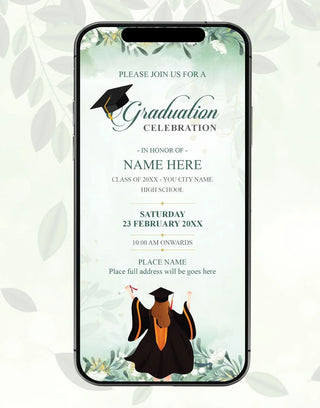 Graduation Celebration Invitation Card 