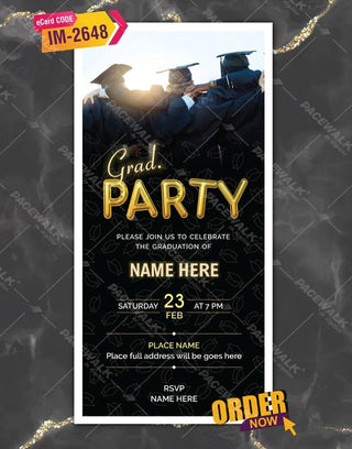 Graduation Celebration Invitation Card |