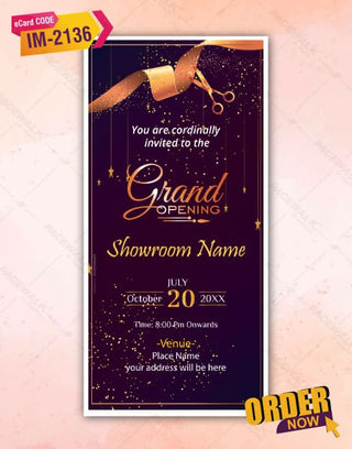 Grand Opening Invite Card 