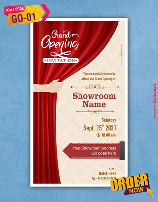 Grand Opening Invitation Card